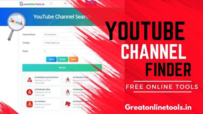 YouTube channel finder tool