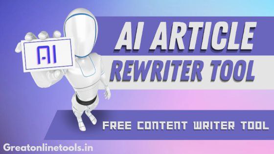 AI Article Rewriter tool