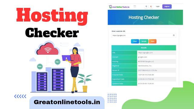 Domain/website Hosting checker Tool